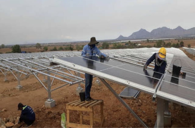 Thi công các dự án Solar Farm tại An Giang, Trà Vinh, Tây Ninh và Ninh Thuận