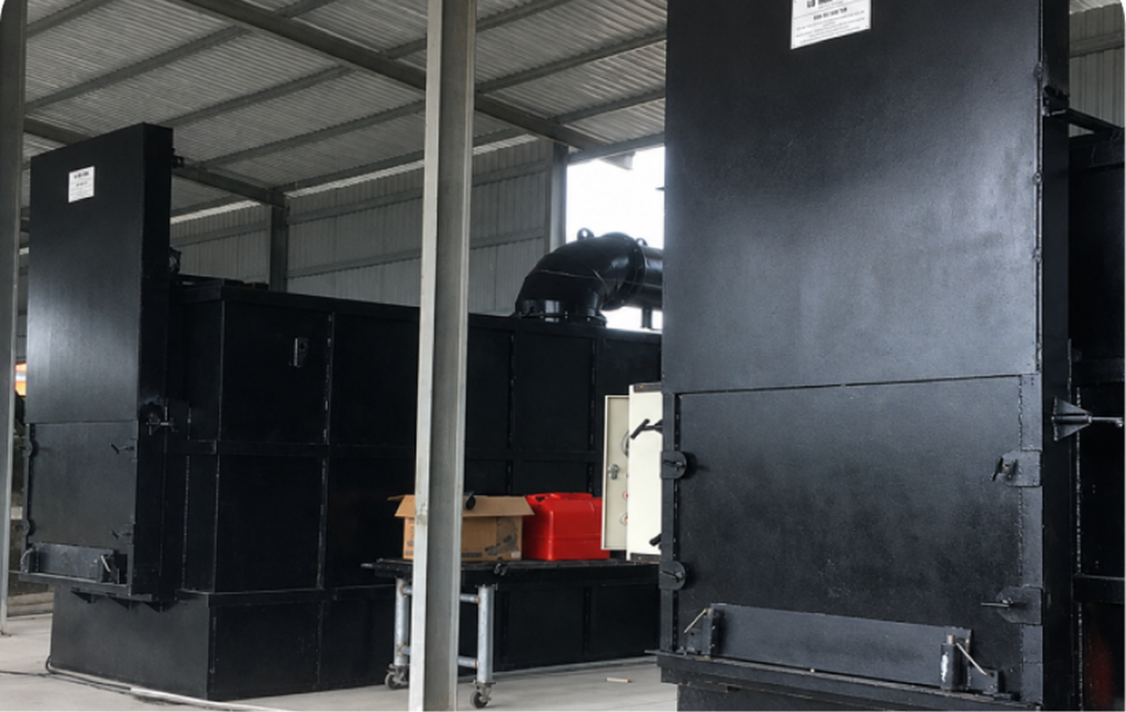 Lắp đặt hoàn thiện lò đốt thiêu củ chi
