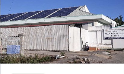 Lắp đặt HT điện năng lượng mặt trời ở trạm biến áp